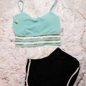 Mint crop top